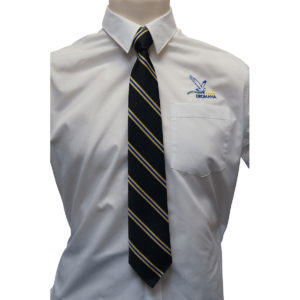 Navy Gold White Royal Str Tie