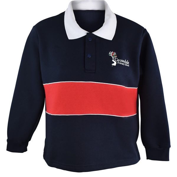Grovedale P/S Fleecy Rugby Top