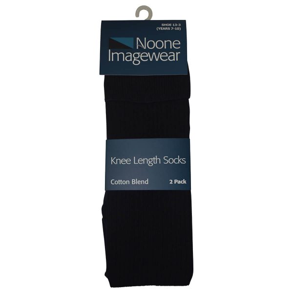 Navy Sock KneeHigh 2 Pack