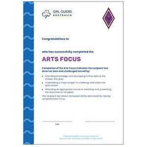 Arts Focus Certificate