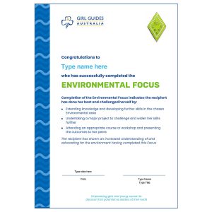 Environmental Focus Cert