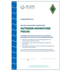 Outdoor Adventure Focus Cert