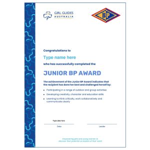 Junior BP Certificate