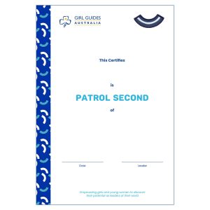 Patrol Second - Formal Cert.