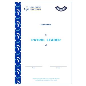 Patrol Leader - Formal Cert.