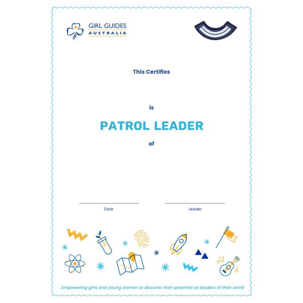 Patrol Leader - Icon Cert.