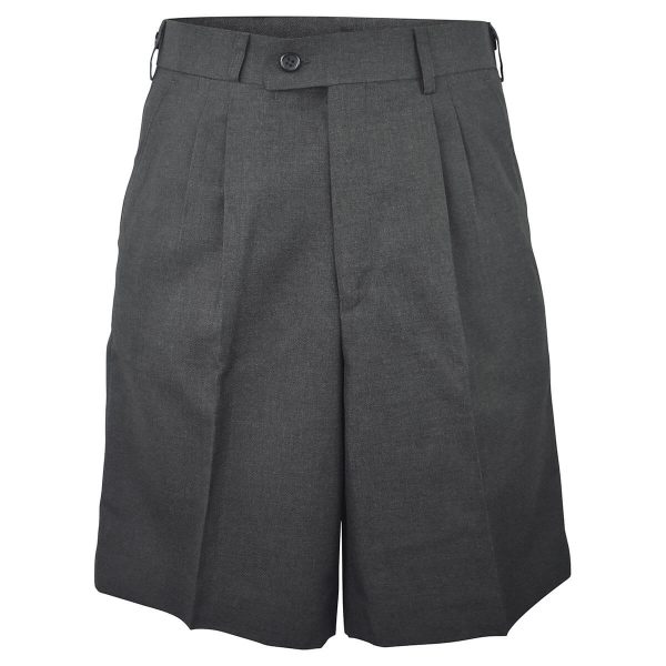 Senior Shorts Belt Loop Yth Yrs 5-8 Grey Melange Yrs 9-12 Navy Serge