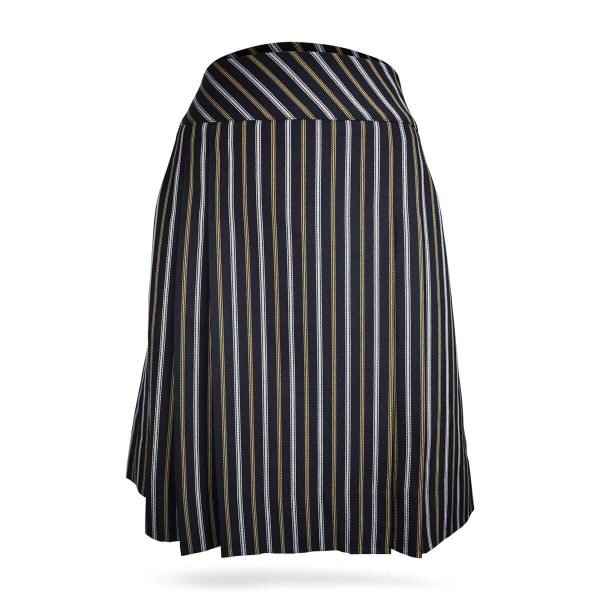 Navy/Gold/White Stripe Skirt