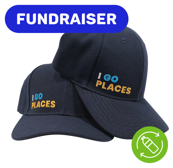 I GO PLACES Cap -100% Recycled