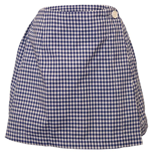 GINGHAM SKORT - BLUE/WHITE