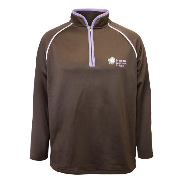 Brinbeal S/College 1/4 Zip W.