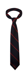 Lt Navy, Red & DK Gold Str Tie