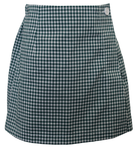 GINGHAM SKORT - GREEN/WHITE