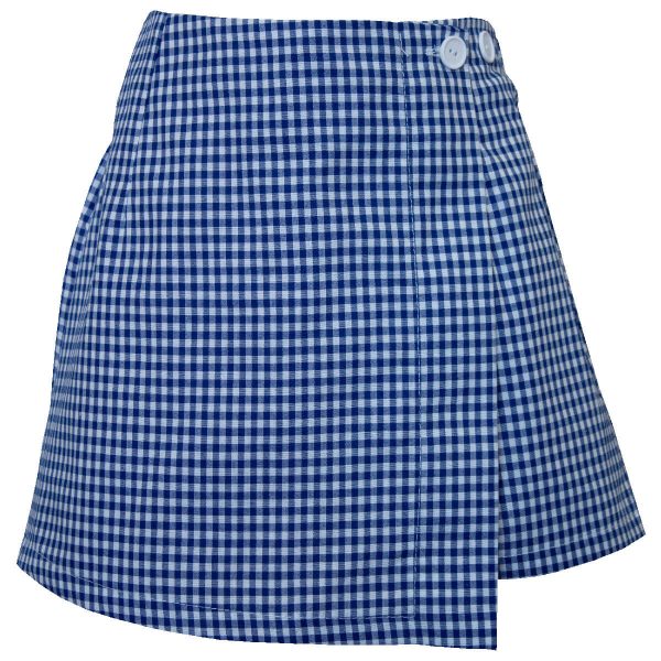 GINGHAM SKORT - BLUE/WHITE