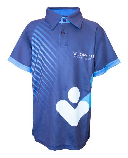 Woodville Primary Sports Polo Blue -Adult