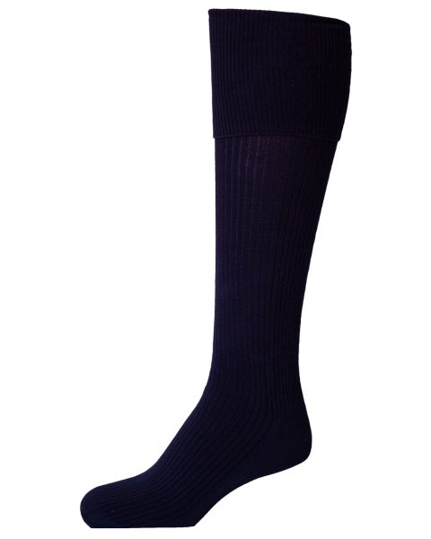 Sock KneeHigh Navy 2 Pack