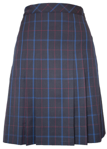 NAVY CHECK SKIRT - ADULT
