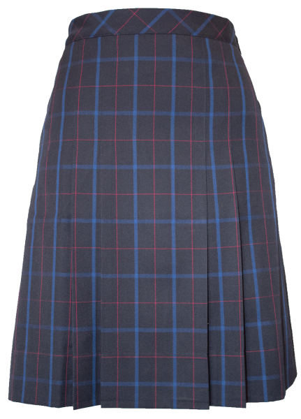 NAVY CHECK SKIRT - ADULT