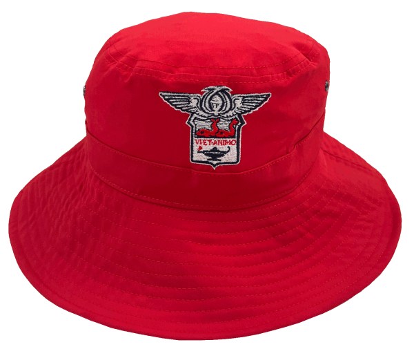 Ascham Red Bucket Hat P-2