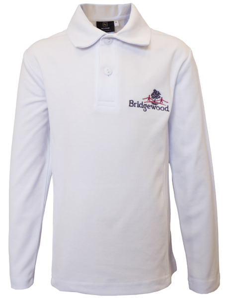 Bridgewood PS White L/S Polo