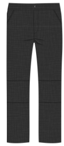 Flat Frnt 1/2 Elastic Trs-Jnr